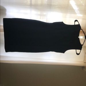 J. Crew navy scallop detail dress